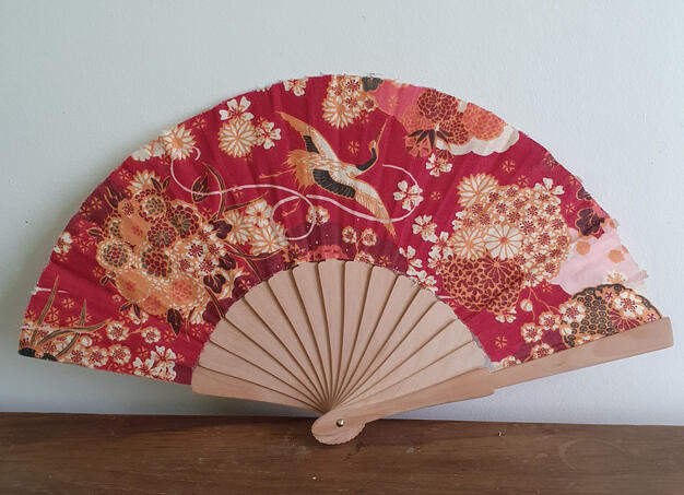 Éventail Japonais - Rouge