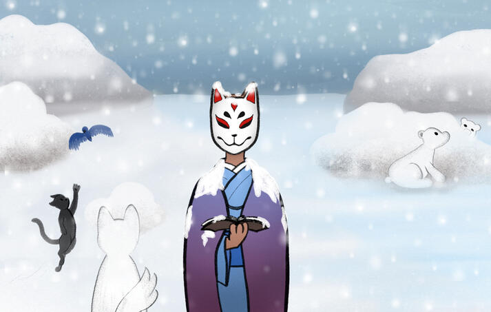 Animaux sous la neige